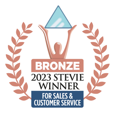 Bronze Stevie 2023 - Sales and Customer Service badge