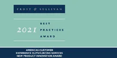 Frost and Sullivan - 2021 Americas New Product Innovation Award badge