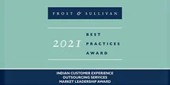 Frost and Sullivan’s 2021 India Market Leadership Award badge