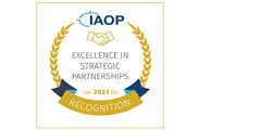 IAOP for Excellence in Strategic Partnerships 2021 badge