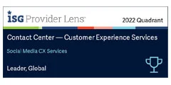 ISG Provider Lens 2022 - Global - Social Media Services badge