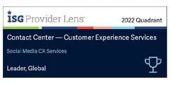 ISG Provider Lens 2022 - Global - Social Media Services badge