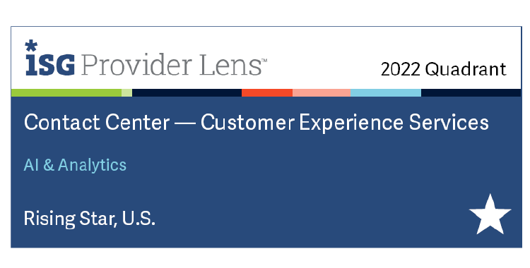 ISG Provider Lens 2022 - US - AI & Analytics badge