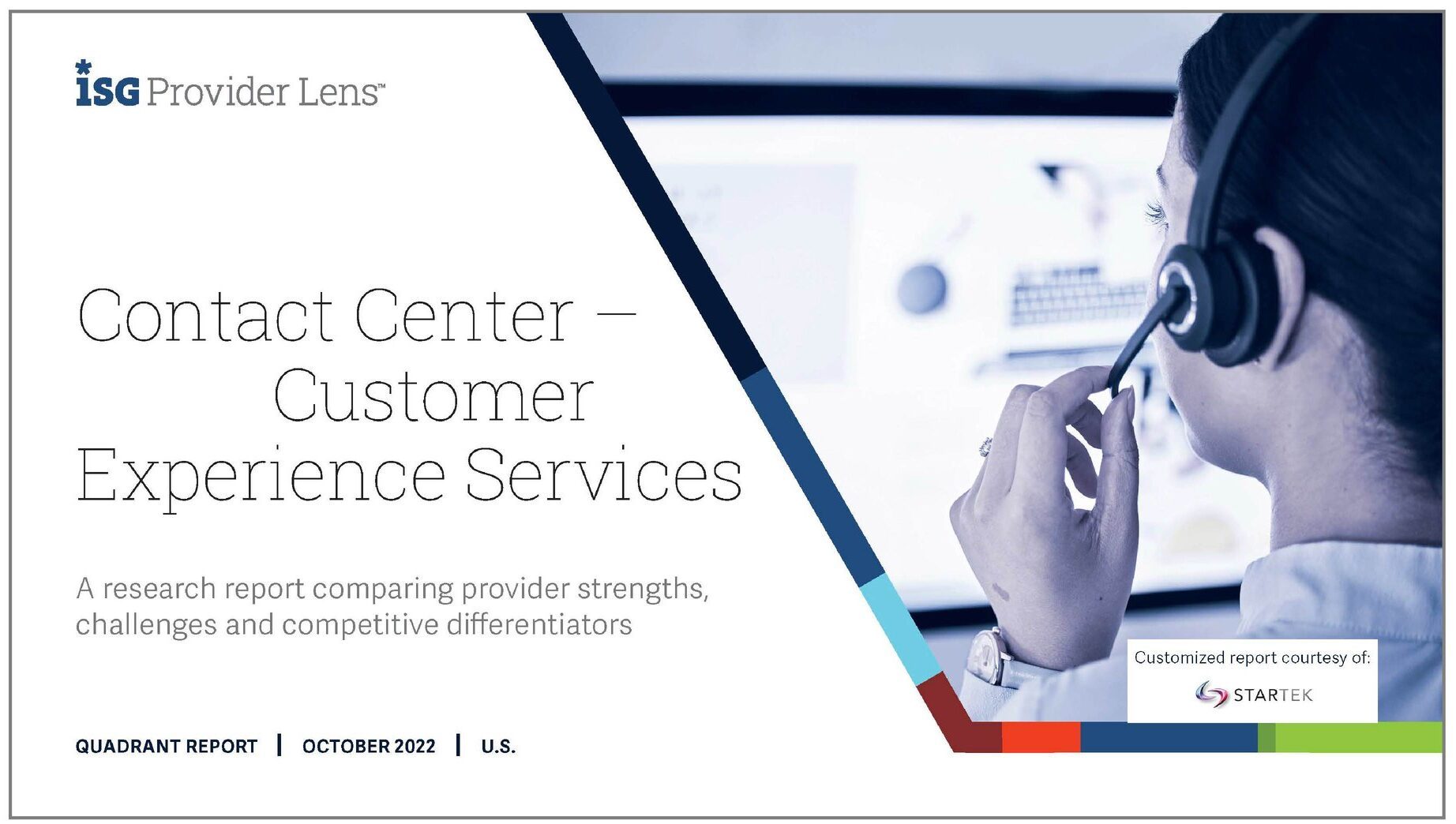 ISG Provider Lens™ Study in Customer Experience Services 2022 - US cover