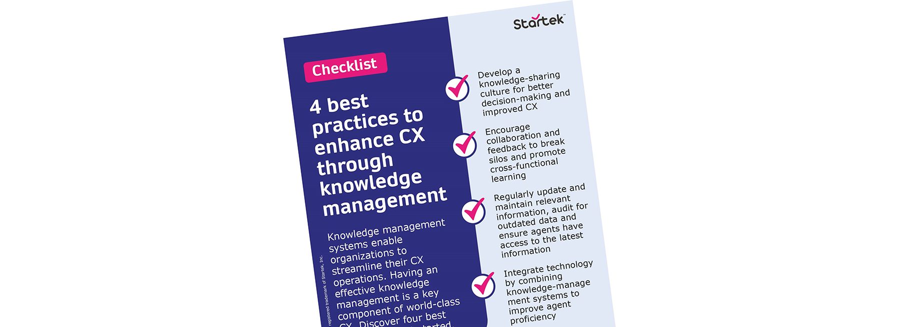 Knowledge management checklist 2023 banner