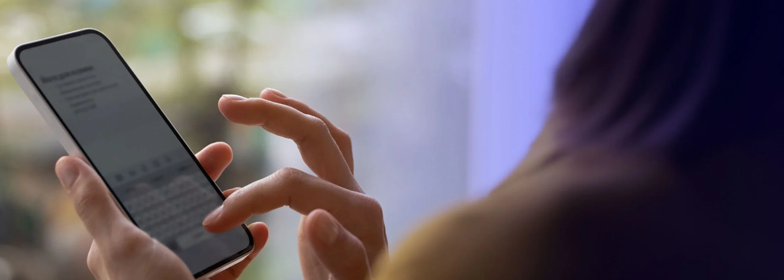 A customer using self-service solutions in a customer support app