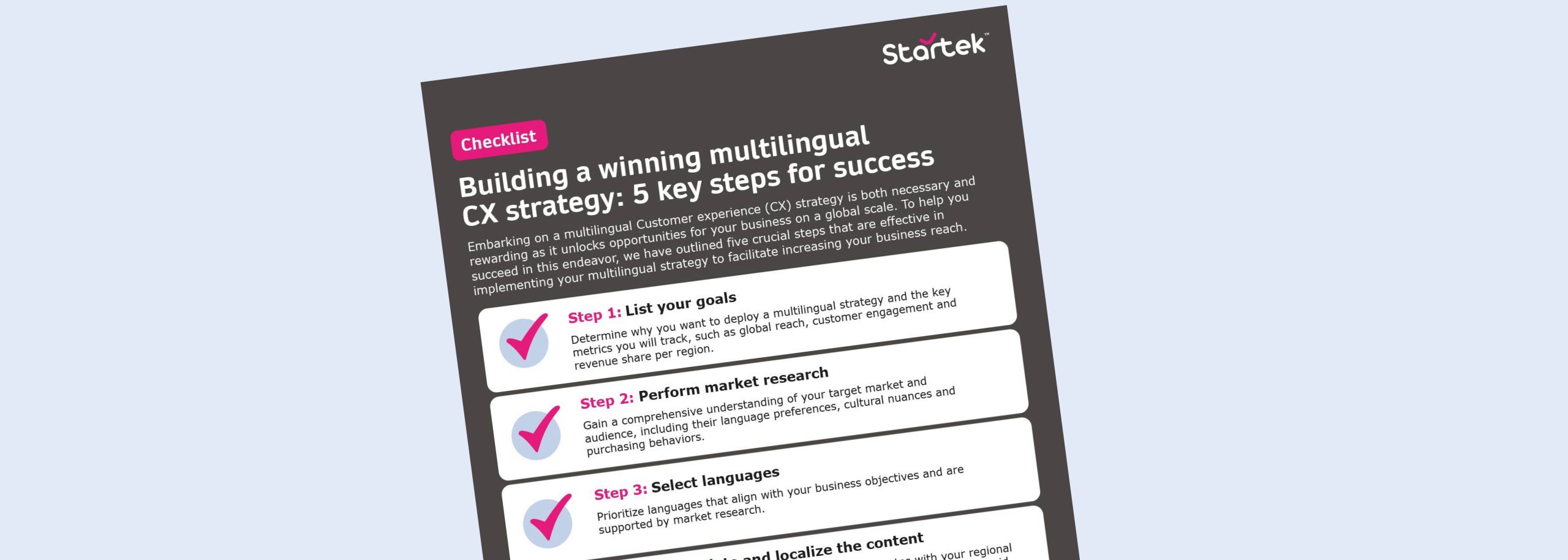 multilingual strategy checklist